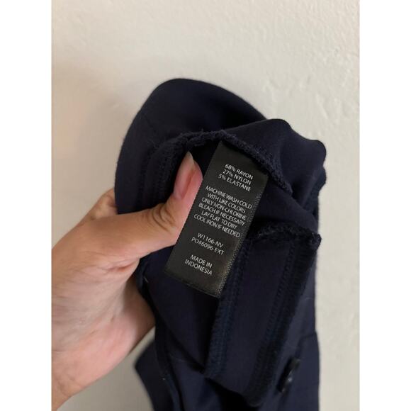 Betabrand Pants Women's Small Navy Straight Leg Two Pocket Dress Pant Yoga - Picture 5 of 5